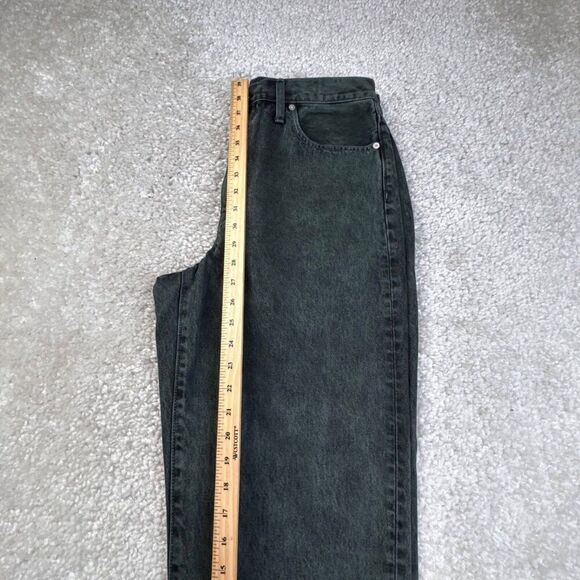 Madewell The Perfect Vintage Straight Jean Acid Wash Steel Green 32 NEW - Picture 12 of 13
